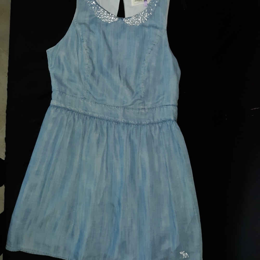 Light blue deni dress